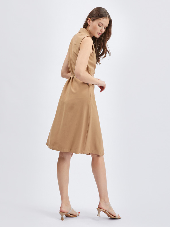 Orsay Hellbraunes Damen-Wickelkleid ORSAY
