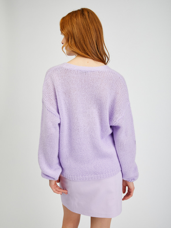 Orsay Hellviolette lockere Damen-Strickjacke ORSAY