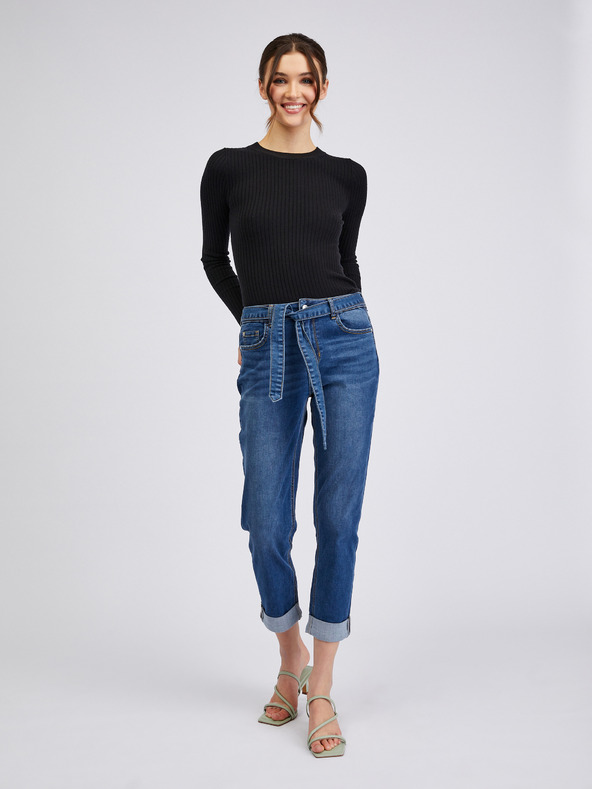 Orsay Dunkelblaue Damen-Cropped-Boyfriend-Jeans ORSAY
