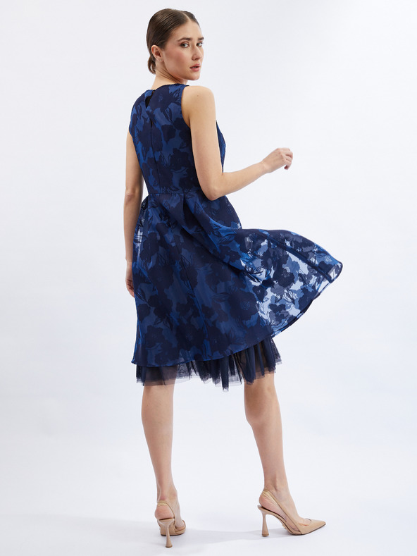 Orsay Dunkelblaues Damenkleid mit dekorativen Details ORSAY