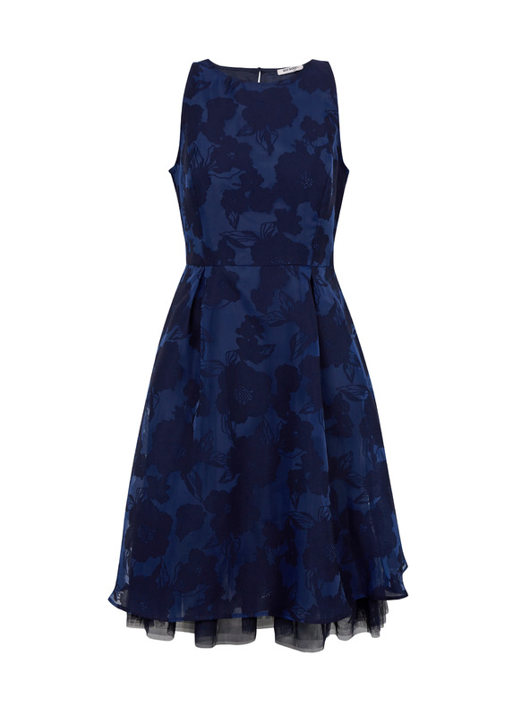 Orsay Dunkelblaues Damenkleid mit dekorativen Details ORSAY
