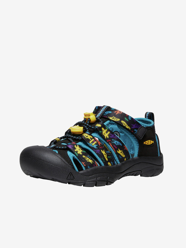 Keen Schwarz gemusterte Jungen Sandalen Keen