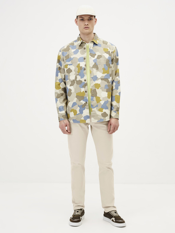 Celio Cremefarbene Jeans mit gerader Passform Celio Jopry