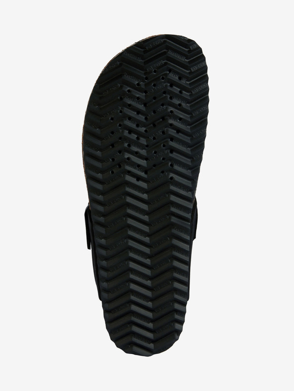 Geox Schwarze Damen Leder Flip Flops Geox