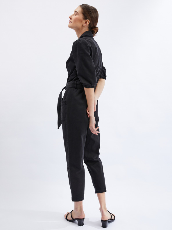 Orsay Schwarzer Denim-Overall für Damen ORSAY
