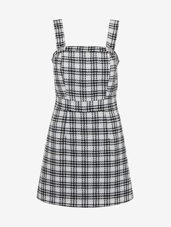 Orsay Schwarz-weiß kariertes Kleid ORSAY