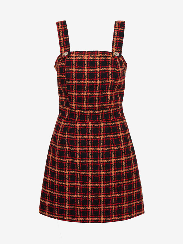 Orsay Rot-schwarz kariertes Kleid ORSAY