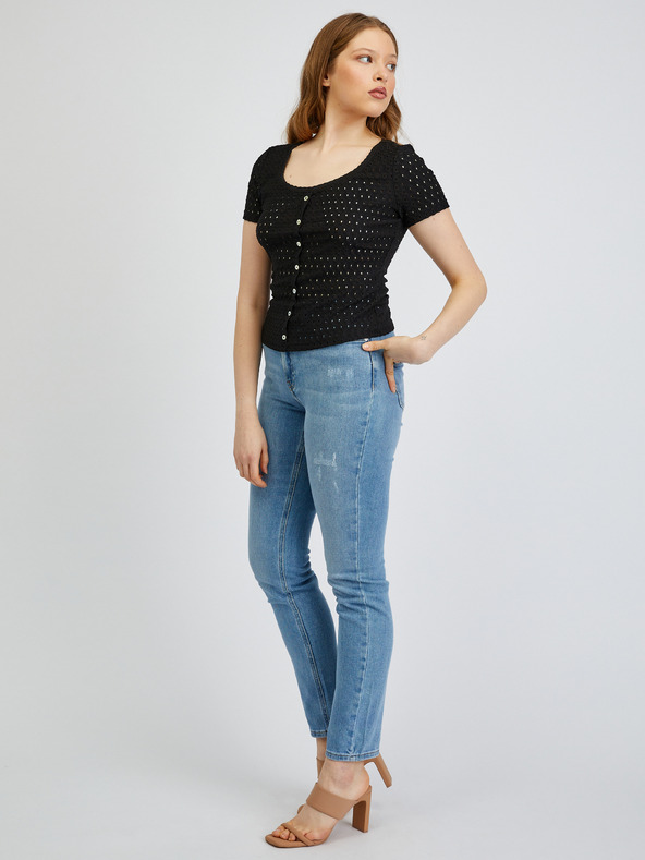 Orsay Schwarzes Damen-T-Shirt ORSAY