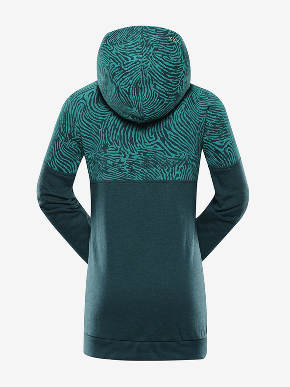 ALPINE PRO Kinder-Baumwollsweatshirt ALPINE PRO KYTORO grün