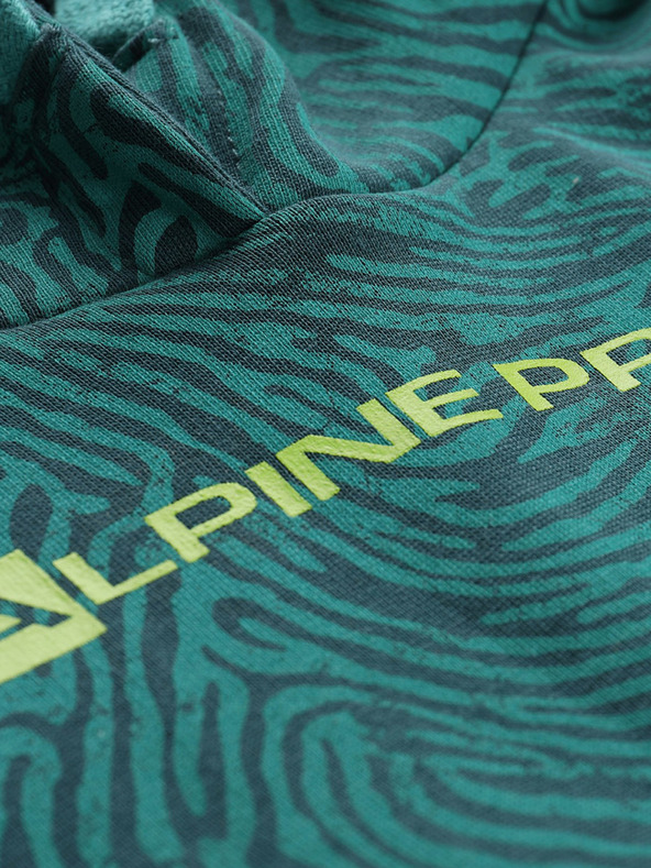 ALPINE PRO Kinder-Baumwollsweatshirt ALPINE PRO KYTORO grün