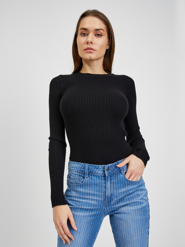 Orsay Blaue gestreifte Slim Fit Jeans für Damen ORSAY