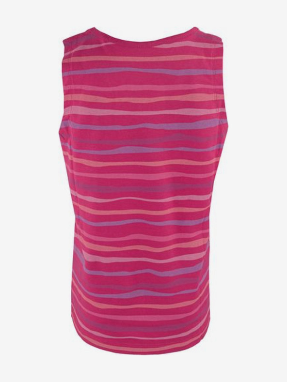 ALPINE PRO Dunkelrosa gemustertes Tank-Top für Mädchen ALPINE PRO Holso