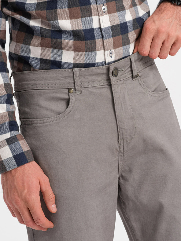 Ombre Clothing Graue Herren-Chinohose Ombre Kleidung