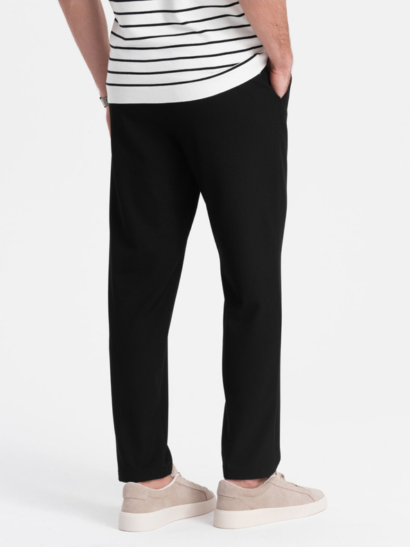 Ombre Clothing Schwarze Herren Chino-Hose Ombre Kleidung