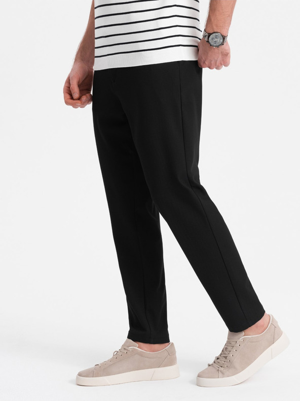 Ombre Clothing Schwarze Herren Chino-Hose Ombre Kleidung