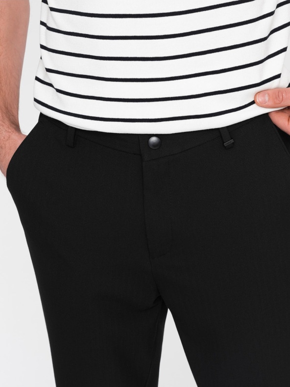 Ombre Clothing Schwarze Herren Chino-Hose Ombre Kleidung