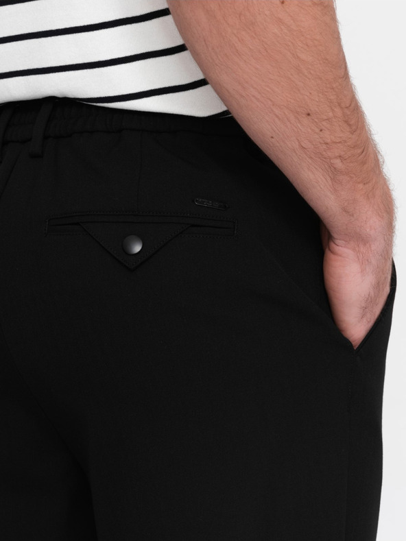 Ombre Clothing Schwarze Herren Chino-Hose Ombre Kleidung