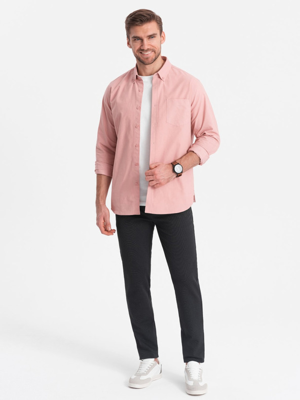 Ombre Clothing Dunkelgraue Herren-Chinohose Ombre Clothing