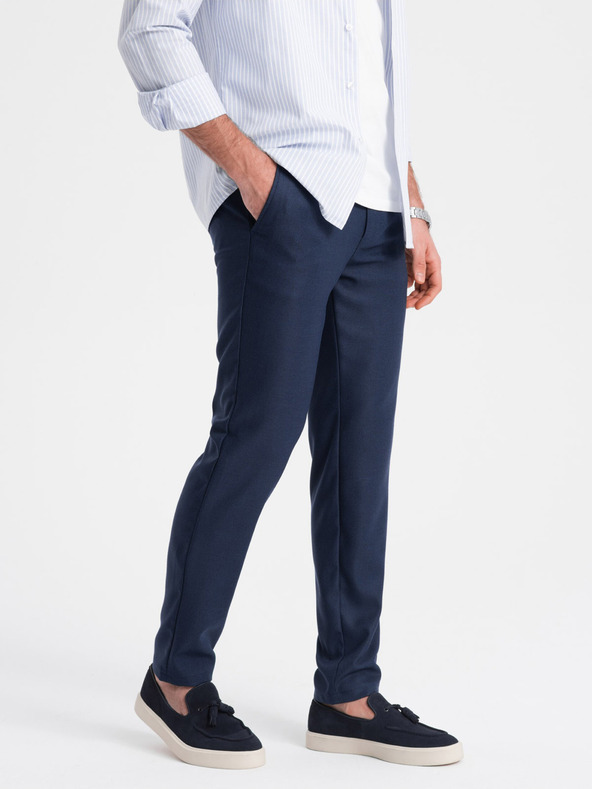 Ombre Clothing Dunkelblau Herren Slim Fit Chino Hose Ombre Kleidung