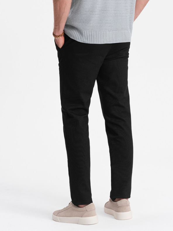 Ombre Clothing Schwarze Herren Chino-Hose Ombre Kleidung
