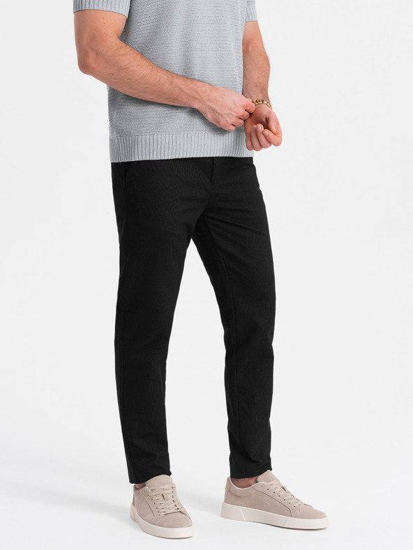 Ombre Clothing Schwarze Herren Chino-Hose Ombre Kleidung