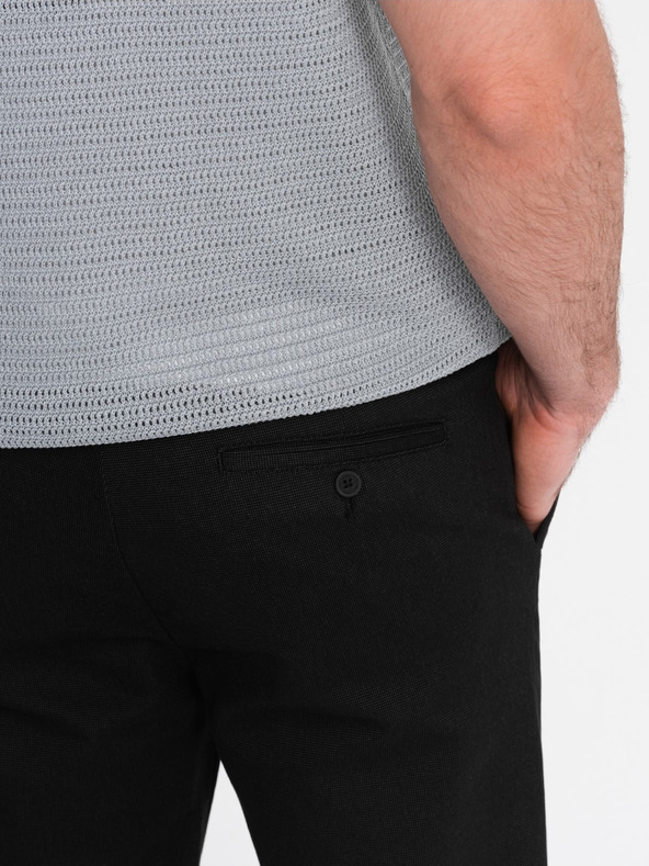 Ombre Clothing Schwarze Herren Chino-Hose Ombre Kleidung