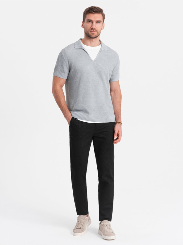 Ombre Clothing Schwarze Herren Chino-Hose Ombre Kleidung