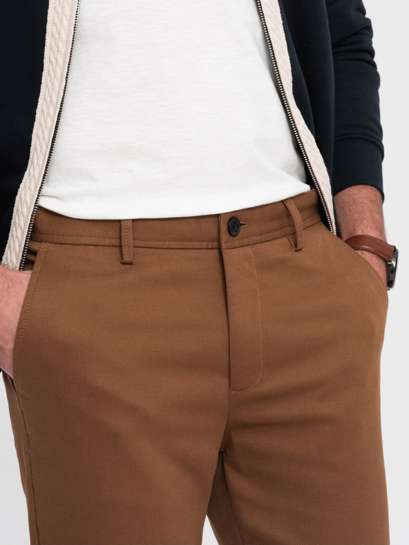 Ombre Clothing Braun Herren Chino Hose Ombre Kleidung