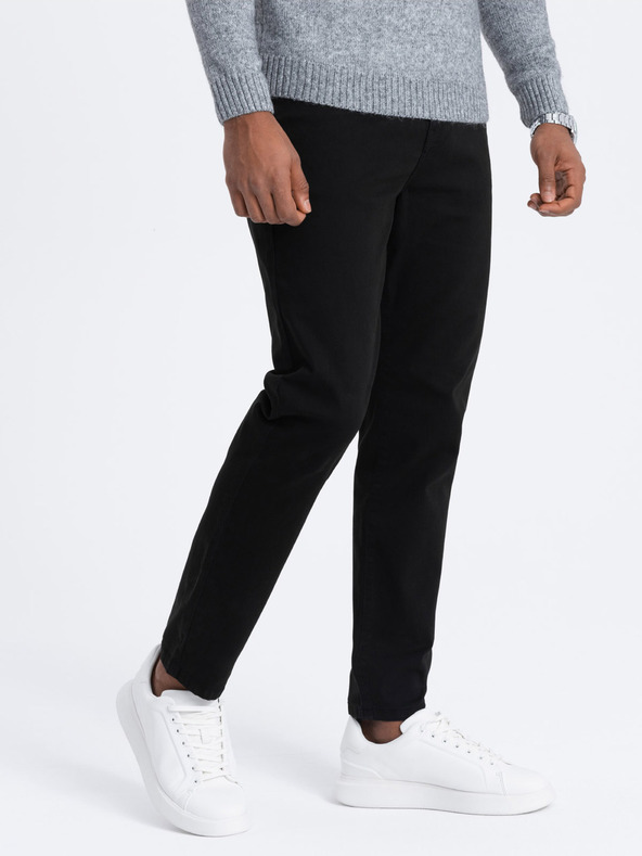 Ombre Clothing Schwarze Herren Chino-Hose Ombre Kleidung
