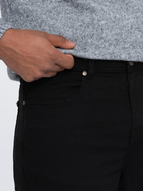 Ombre Clothing Schwarze Herren Chino-Hose Ombre Kleidung