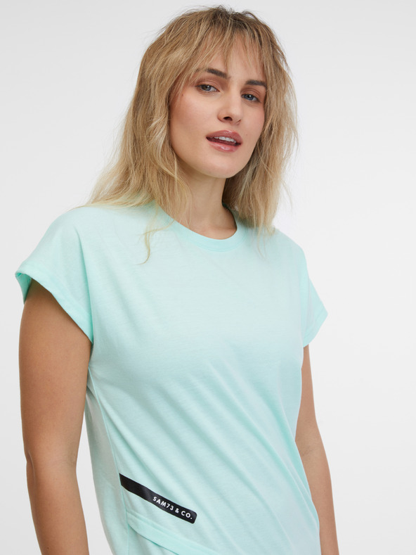 Sam 73 Türkisfarbenes Damen-T-Shirt SAM 73 Cristal