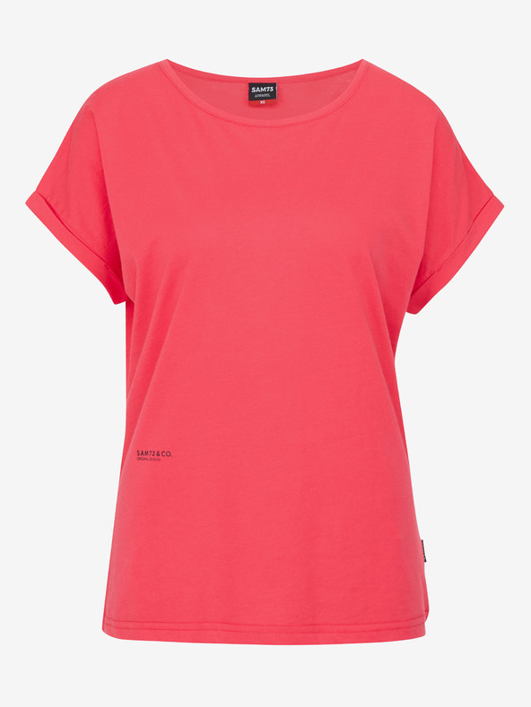 Sam 73 Korallfarbenes Damen-T-Shirt SAM 73 Cristina