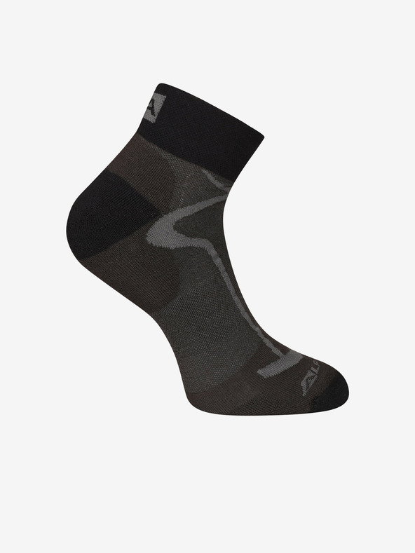 ALPINE PRO Schwarze und graue ALPINE PRO Gange Socken