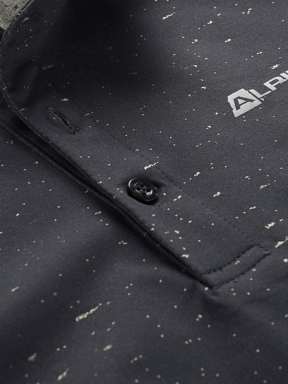 ALPINE PRO Schwarzes Herren-Poloshirt ALPINE PRO Coowel