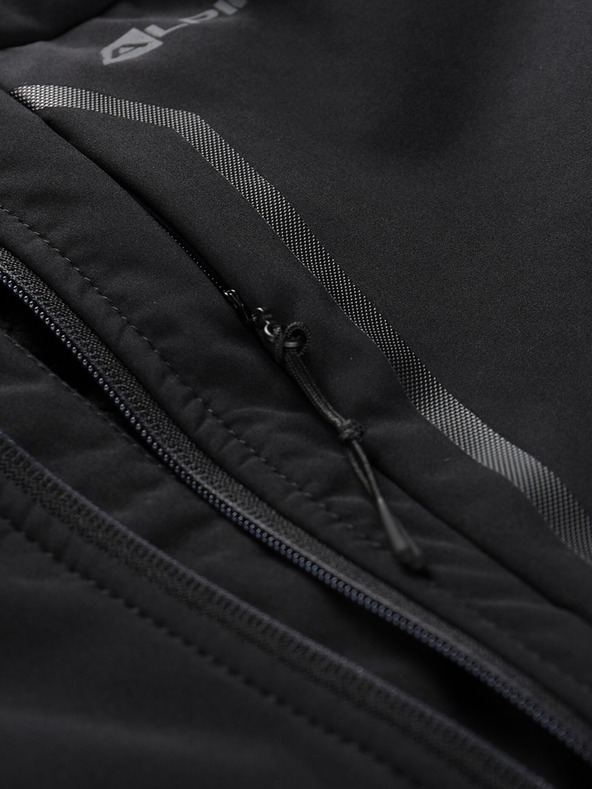 ALPINE PRO Schwarze Herren-Softshell-Jacke ALPINE PRO HOOR