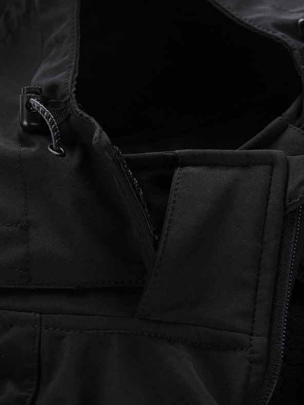 ALPINE PRO Schwarze Herren-Softshell-Jacke ALPINE PRO HOOR