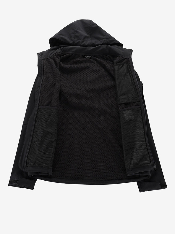 ALPINE PRO Schwarze Herren-Softshell-Jacke ALPINE PRO HOOR