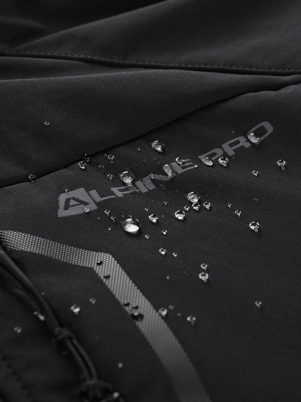 ALPINE PRO Schwarze Herren-Softshell-Jacke ALPINE PRO HOOR
