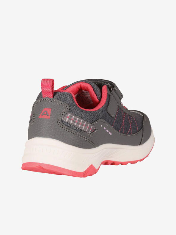 ALPINE PRO Rosa und graue Kinder-Outdoor-Turnschuhe ALPINE PRO MORELO