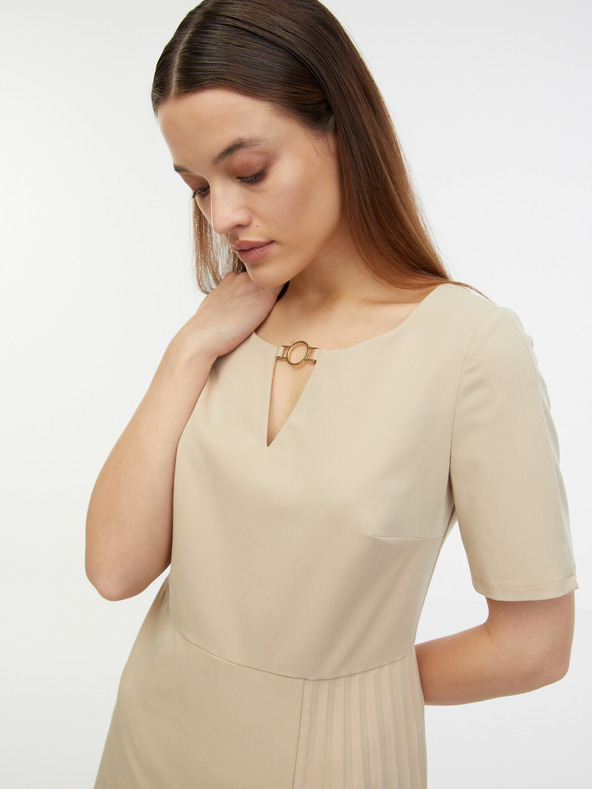 Orsay Beigefarbenes Damenkleid ORSAY