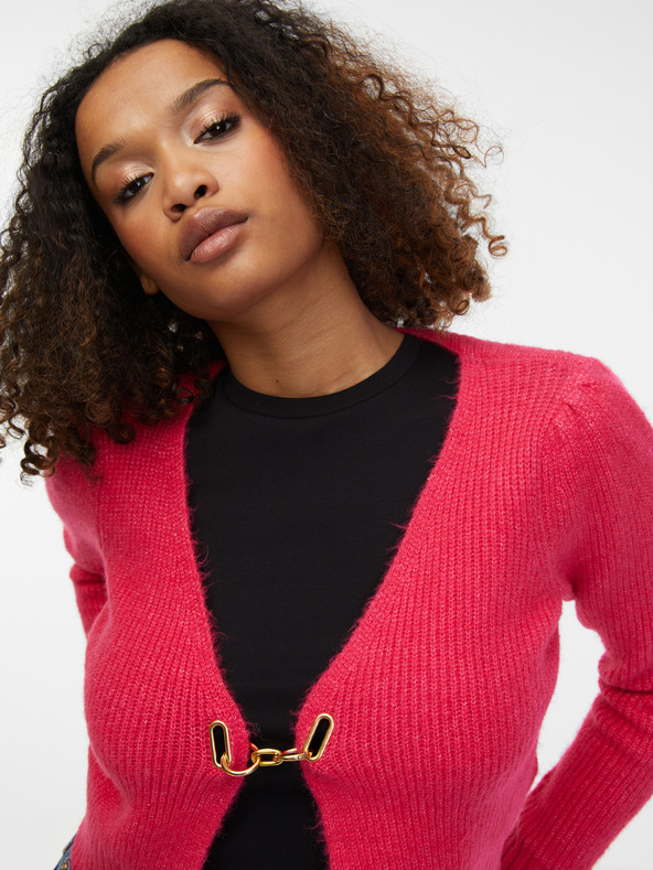 Orsay Rosa Damen-Strickjacke mit Wolle ORSAY