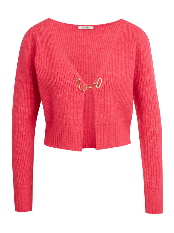 Orsay Rosa Damen-Strickjacke mit Wolle ORSAY