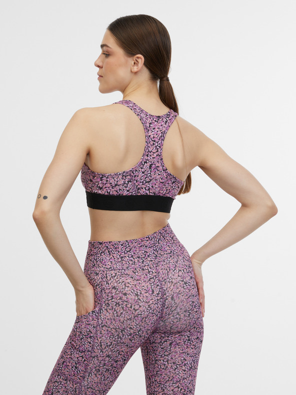 Orsay Hellvioletter gemusterter Damen-Sport-BH ORSAY
