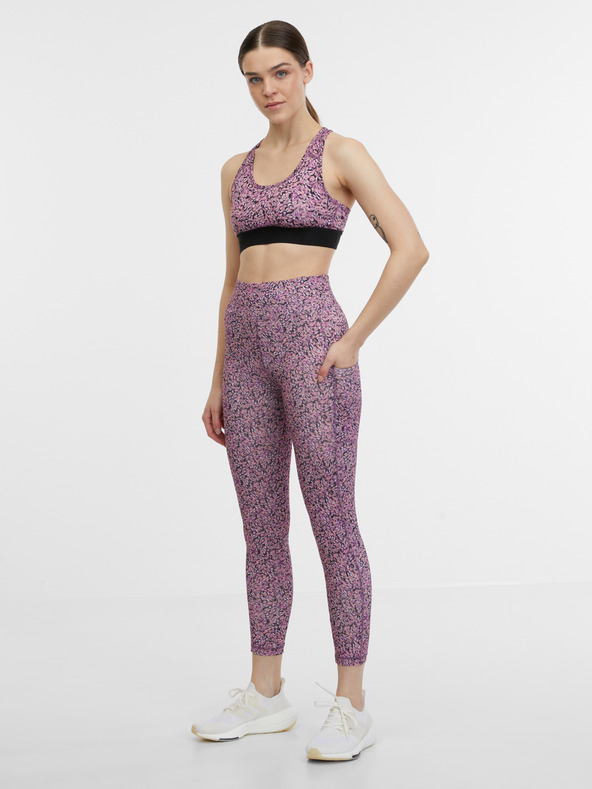 Orsay Hellvioletter gemusterter Damen-Sport-BH ORSAY