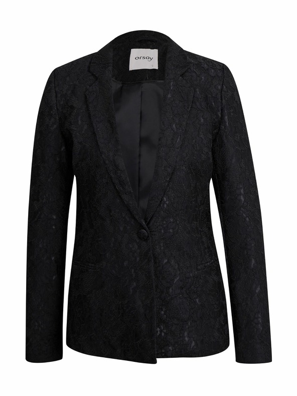 Orsay Schwarze gemusterte Damenjacke ORSAY