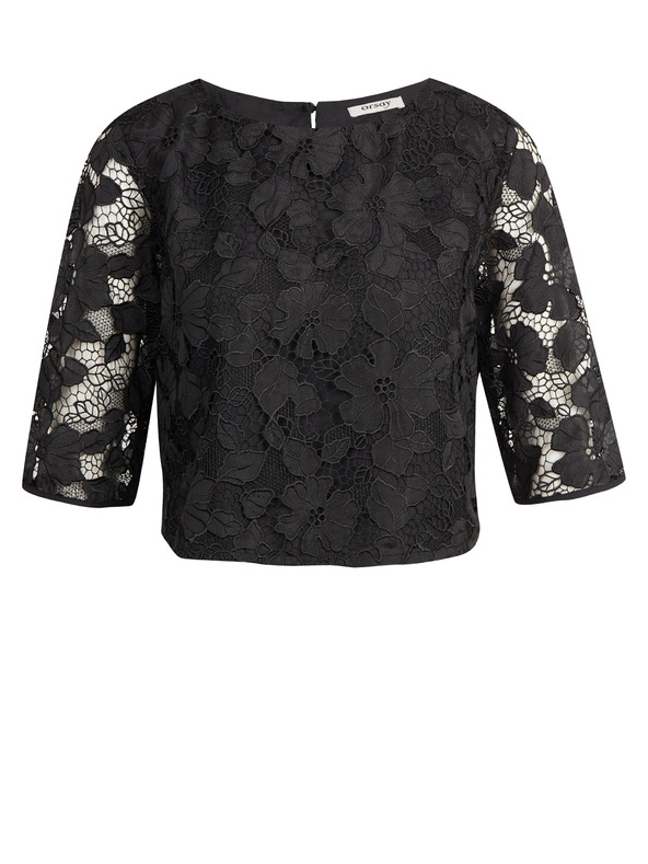 Orsay Schwarze Damen-Spitzenbluse ORSAY