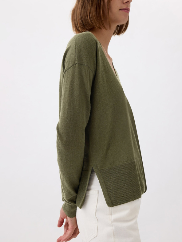 GAP Leinenpullover mit Schlitzen GAP