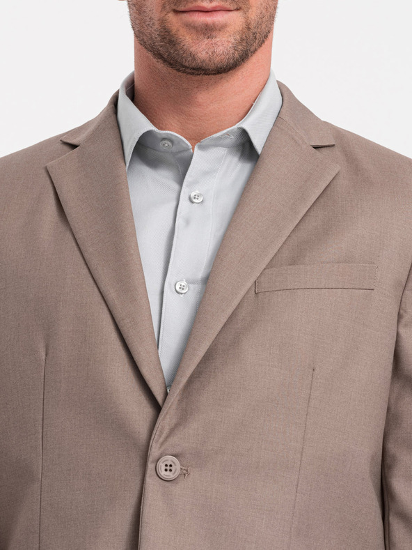 Ombre Clothing Beigefarbener Herren-Blazer Ombre Clothing
