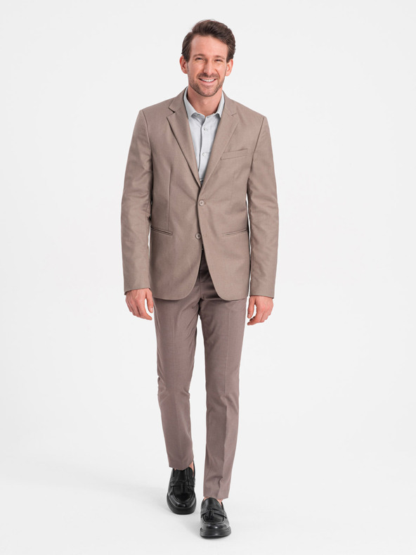Ombre Clothing Beigefarbener Herren-Blazer Ombre Clothing