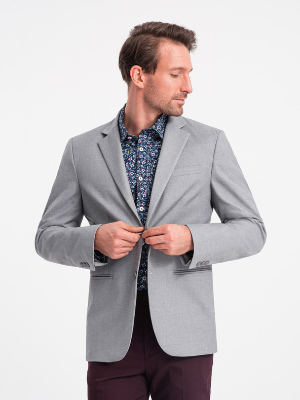 Ombre Clothing Graue Herrenjacke Ombre Clothing